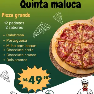 Pizza Grande 2 sabores 12 fatias