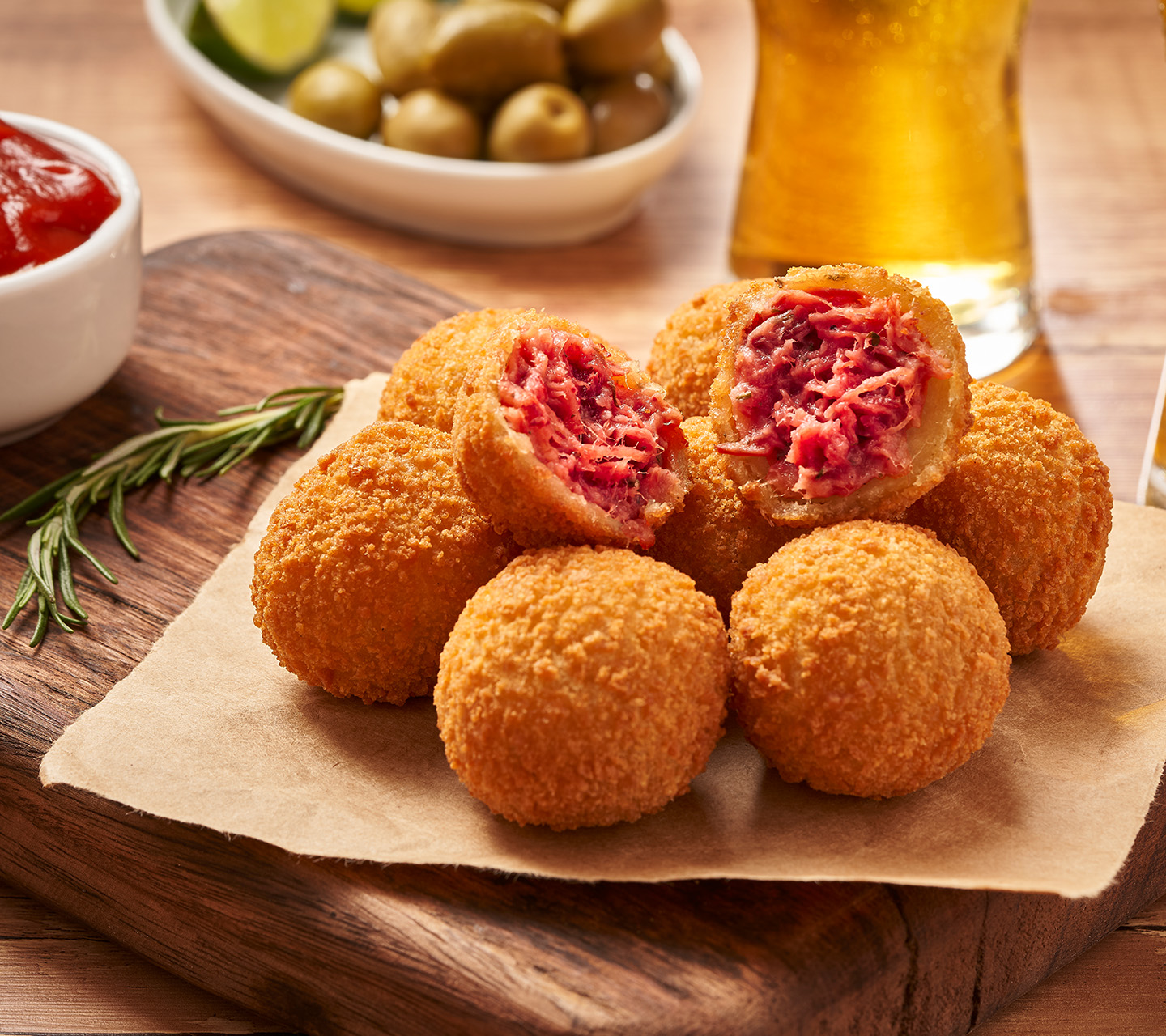 Bolinho de Mandioca c/ Carne Seca